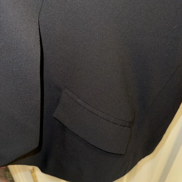 Anthropologie Cartonnier Open Front Drapey Blazer Chic Career Jacket Sz XS - Picture 5 of 7